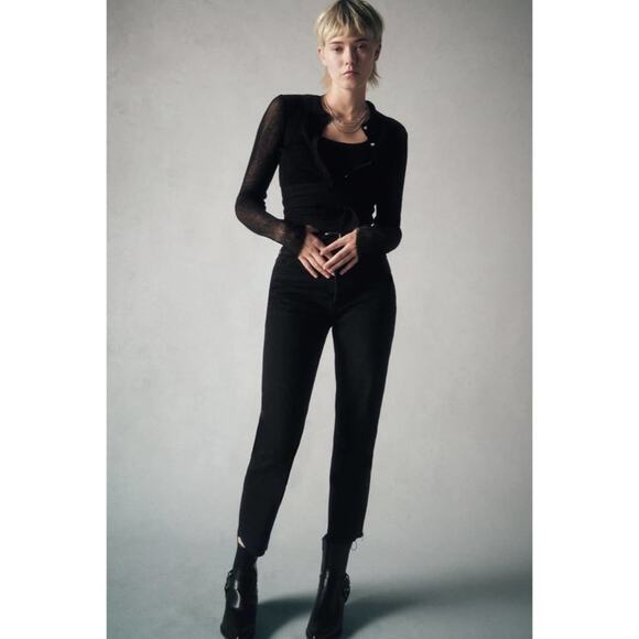 NWT ZARA  STRAIGHT JEANS - Picture 1 of 15